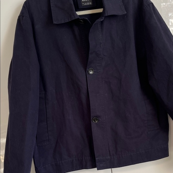 ZARA NEW Men's Indigo Blue Wax Effect Jacket, Size L - Picture 8 of 15